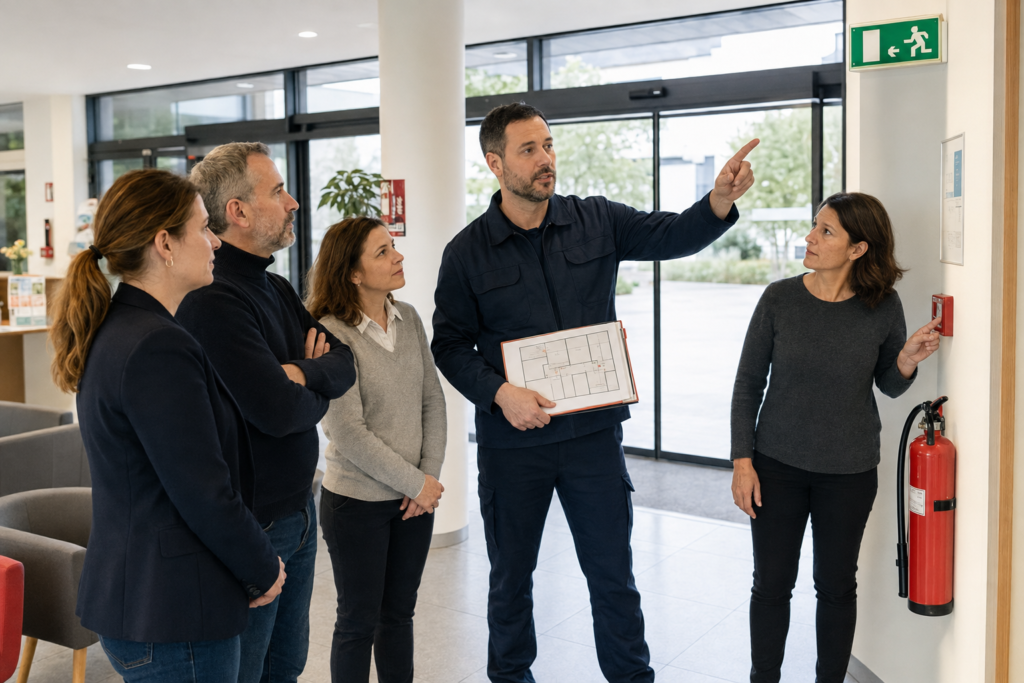 Formation à la sécurité incendie et aux consignes d’évacuation dans un ERP
